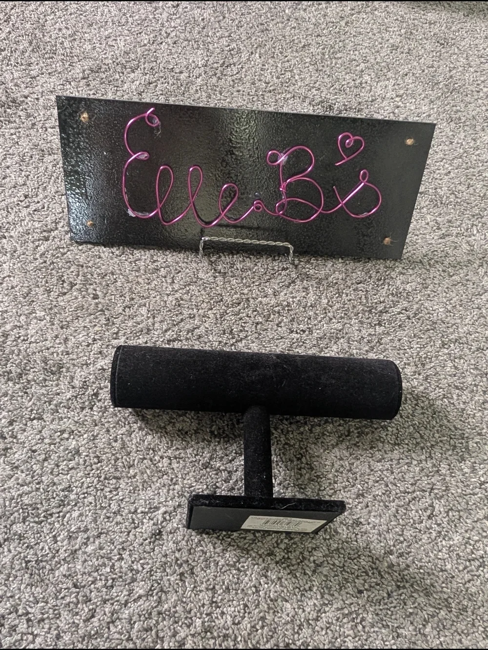 Black Jewelry T-Bar Display Stand - Unbranded